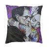 Flirtationship Bride Of Frankenstein Cushion Cover Horror Film Floor Pillow Case For Sofa Fashion Pillowcase Home Decor