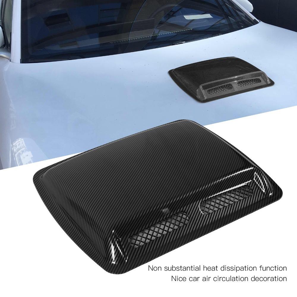 ABS Hood Scoop Vent Decorative Exterior Trim Handy Air Intake Covers Bonnet Appearance Upgrade