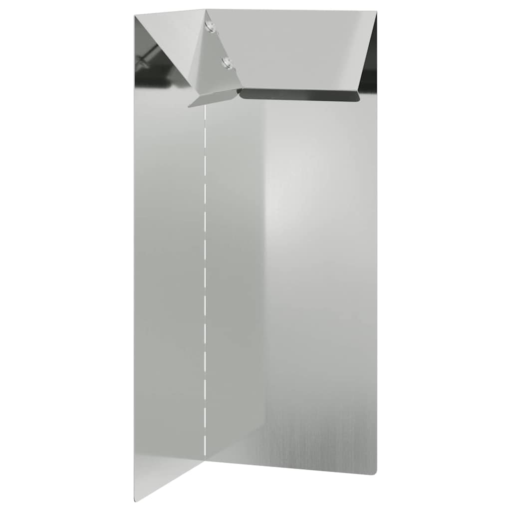 Snail Fence Silver 10 x 10 x 25 cm Galvanized Steel
