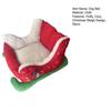 Christmas Sleigh Dog Bed Red Sleigh Fluffy Pet Bed Washable Plush Xmas Cat Couch Bed for Dogs And Cats Couch Floor Use