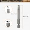 1/3/5 шт. Насадка-бита Torx T5-T50 с шестигранным хвостовиком 1/4", магнитная, без отверстия, защищенная от взлома, 6-лучевая звезда, S2, для отвертки и дрели