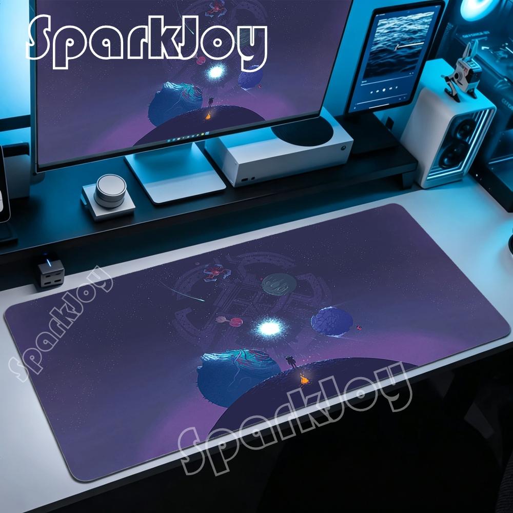 Xxl Outer Wilds Solar System Hd Deskmat Anime Rubber Keyboard Laptop Gaming Nonslip Mat Stitch Edge Mouse Pad With Lockedge