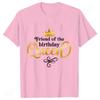 Fashion Birthday Queen Graphic Printed Women T-Shirt Birthday Party Short Sleeve Tees Casual Woman Birthday Aesthetic Clothing