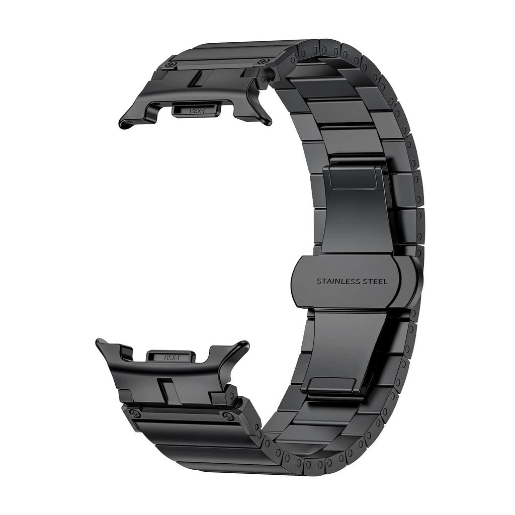 Premium No-Gap Stainless Steel Bamboo-Link Watch Band for Samsung Galaxy Watch 8 (40/44mm) & Watch 8 Classic (46mm)