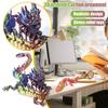 3D Printed Chinese Loong Figurine Movable Joints Standing Dragon Figure Articulated Dragon Model Fidget Toy Desktop Decoration Ornament