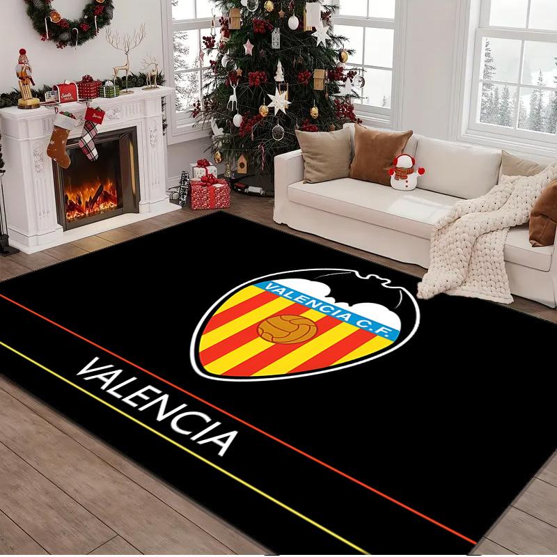 1PC rug Valencia Crest Design Carpet, Chair Rug,Area Rug for Office Bedroom living rooms bedroom, Doormat decor Christmas fan gifts