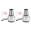Food Chopper Electric Meat Grinder with 2L Stainless Steel Bowl 200W Copper Motor for Kitchen Meat V