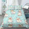 Cartoon Dog Duvet Cover Set Funny Pug Print King Size Bedding Set For Kids Boys Girls Animal Theme 2/3pcs Twin Comforter Cover