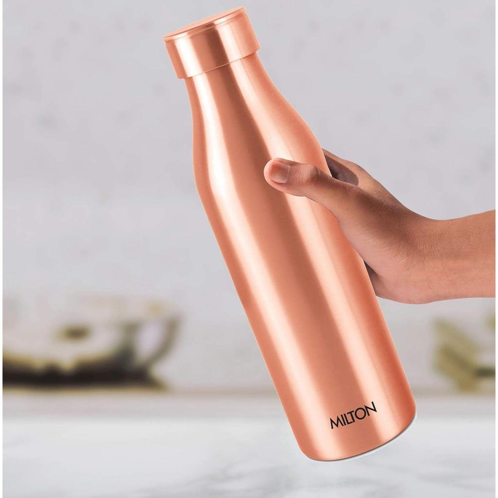Pure Copper, BPA Free Water Bottle, Leak Proof, Office Bottle, Boosts Immunity, Supports Digestive & Liver Health, Ayurveda Inspired