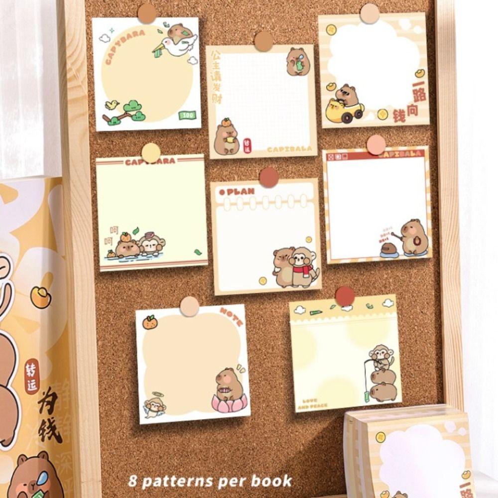 400 листов нелипкой бумаги для заметок Capybara Kawaii Memo Notepad Letterpad Memo Reminder Paper Gift