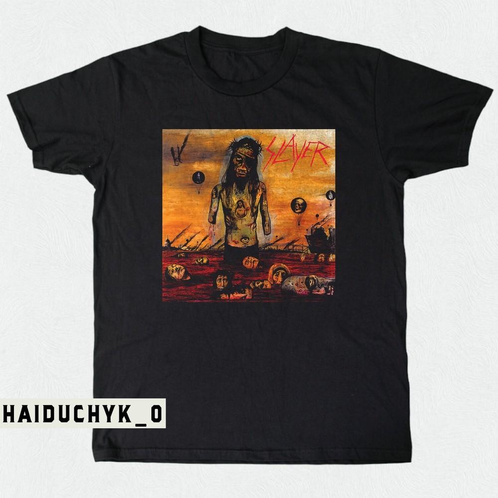 Slayer - Christ Illusion Album Thrash Metal Music Black T-shirt Size S-5XL Unisex T-Shirt