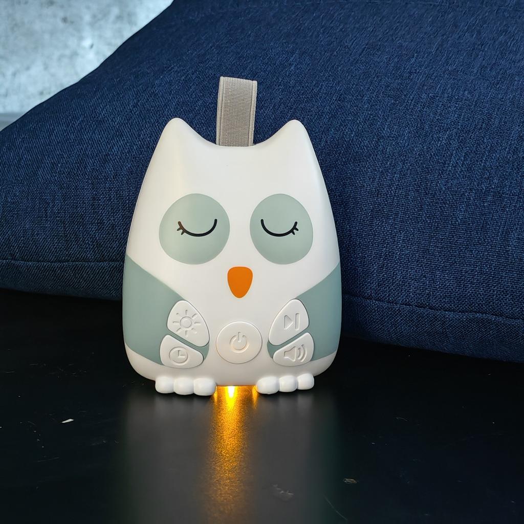 Voice Activated Smart White Noise Sleep Machine Warm Light Night Light Nature Sounds Soother for Adults Kids
