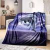 Underwater World Fish Dolphin Pattern Print Soft Flannel Blanket Sheet Sofa Office Air Conditioner Throw Blanket Gift