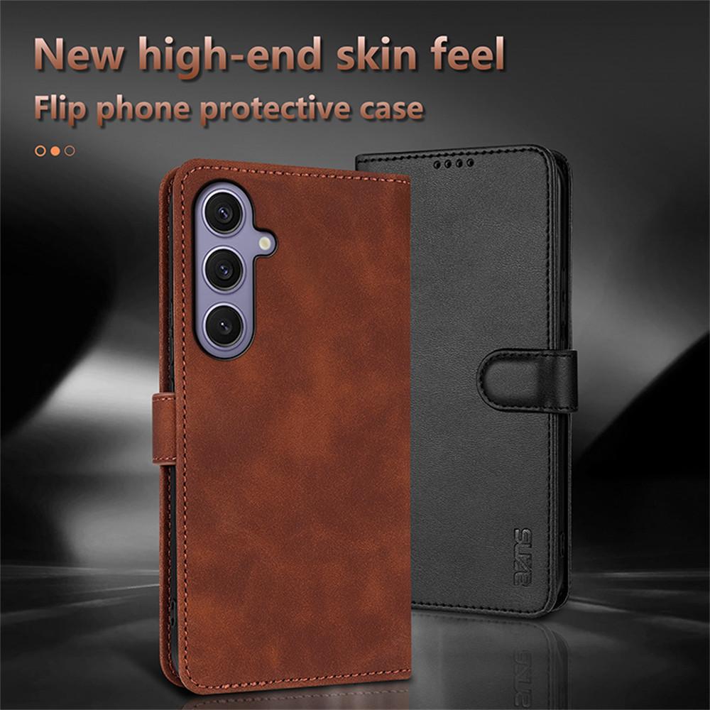 AZNS For Samsung Galaxy S25+ Case PU Leather Wallet Phone Cover