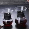Reusable Drip Coffee Brewer Stainless Steel Glass Carafe Pot Unbreakable Conical Filter  Camping