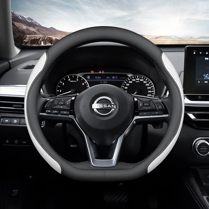 Универсальная противоскользящая оплетка на руль для Nissan Sylphy, Teana, X-Trail, Qashqai, Kicks - Ультратонкая, Легкая, Всесезонная