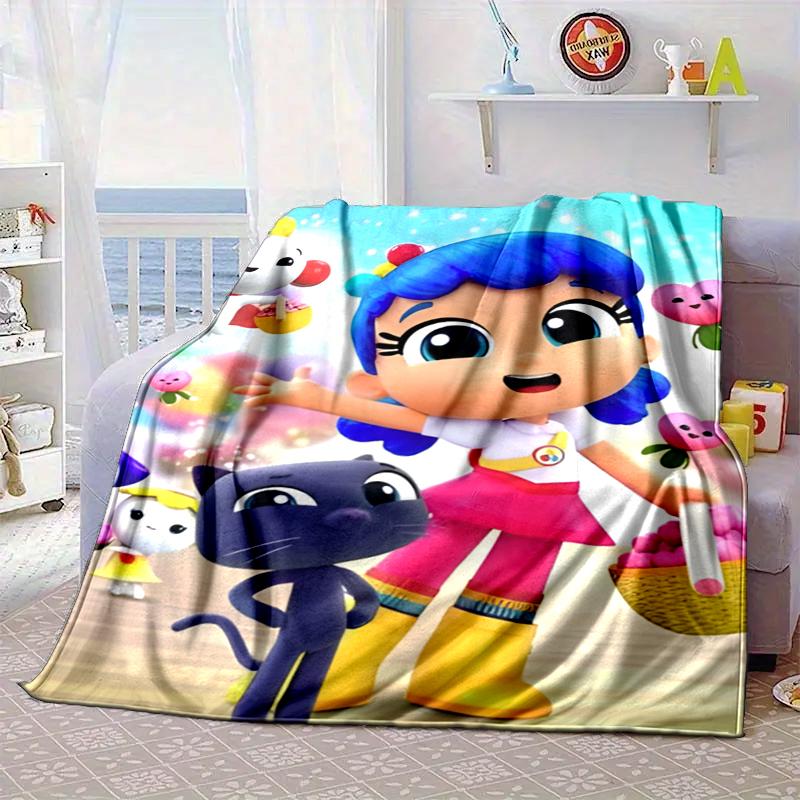 Rainbow Kingdom Adventure Blanket Flannel Blanket for bed, sofa, Camping, Hiking, Picnic Essentials, gift for family Fan gifts