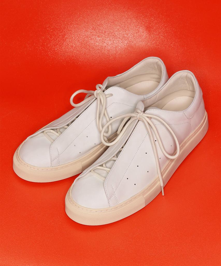 Yase [Итальянская кожа] Ss1 Мягкие кроссовки Белые