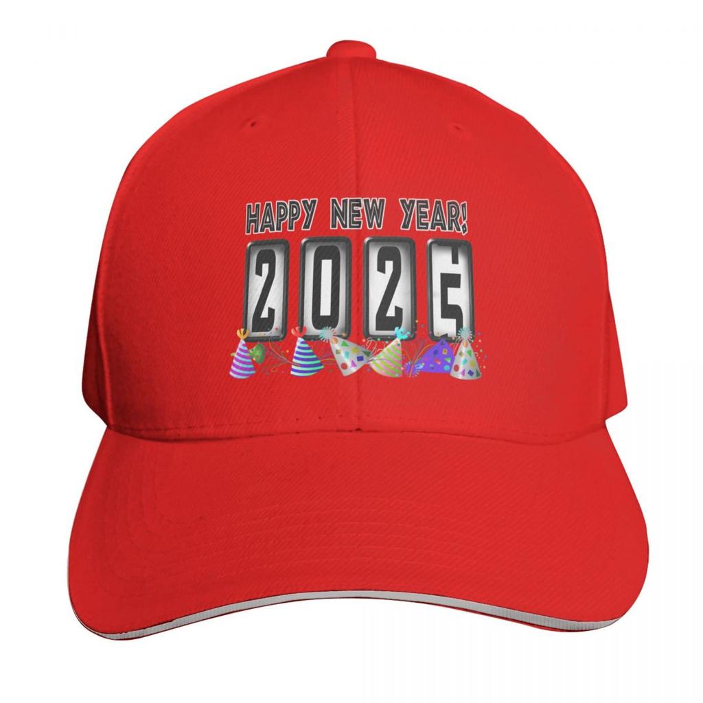 New Years Odometer Party Hats Baseball Cap Summer Beach Travel Streetwear Hip Hop Trendy Vintage Retro Embroidered