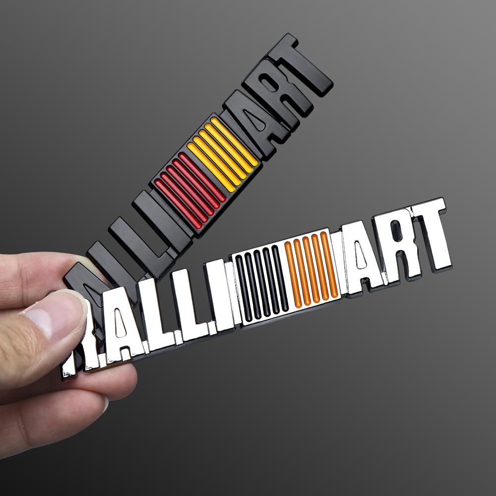 3D Metal RALLIART Front Grille Badge Car Body Trunk Decoration Sticker for MITSUBISHI Lancer Competition Outlander ASX Xpander