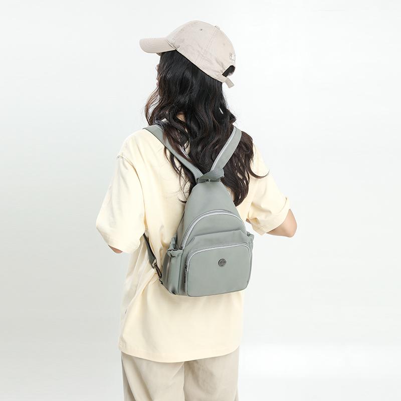 Multi-back Chest Bag Women's Multi-functional Backpack Lightweight Shoulder Bag