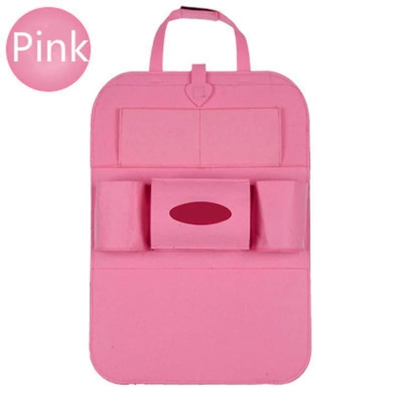 Car Multifunctional Seat Back Storage Box Car Hanging Bag Tissue Box Car Felt Storage Bag