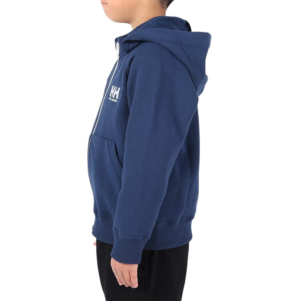 Helly Hansen K Logo Full-Zip Sweat Hoodie, Kids, Ocean Navy, Size 100