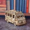 3D пазл-игрушка, деревянная модель кемпера, модель фургона в туристическом стиле, подходит для интерактивных и творческих DIY-игрушек, подарков для семьи