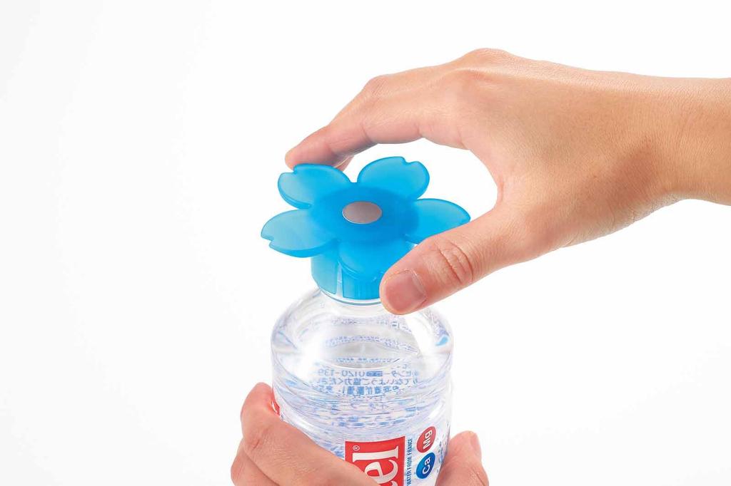 Эксклюзивный веб-товар Yoshikawa Открывалка для пластиковых бутылок и подставка для сушки (Розовый / Синий) 4003093