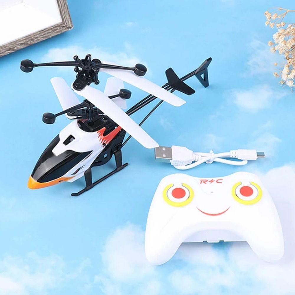Plastic RC Helicopters White Yellow Black Drone Mini Remote Control Plane  Kids Adults