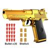 Непрерывный S Механический Автоматический Desert Eagle Игрушечный Пистолет для Страйкбола С Выбрасыванием Гильз Мягкими Пулями Детская Наружная Игра в Мишени