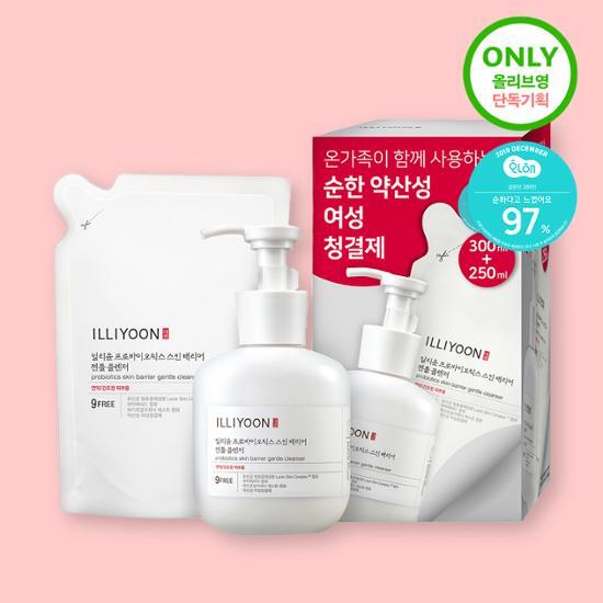 Illiyoon Probiotics Gentle Cleanser 300ml + 250ml Refill Plan