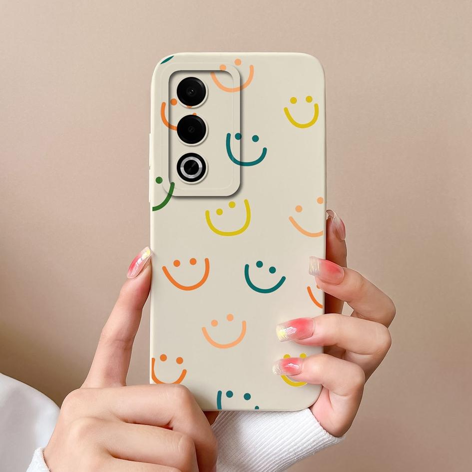 Чехол для OPPO Realme 12 13 P1 A3 Pro Plus C63 K12X Модные этикетки Защита камеры Мягкий жидкий силикон Простой узор Ударопрочный для OPPO Чехол Capa