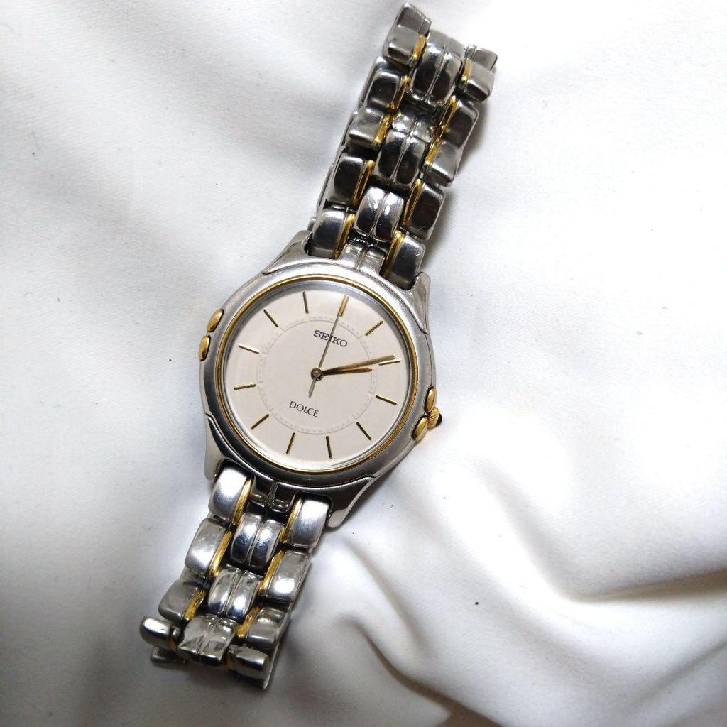 [USED] Rare SEIKO DOLCE Combination Watch with Replaced Battery