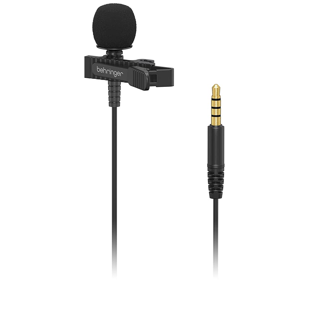 Behringer Lavalier Microphone for Mobile Devices 4 Pole 3.5mm Terminal Omnidirectional BC LAV Black
