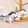 Плюшевый кулон-кукла, тип с вытягиванием, дизайн зебры, слона, пчелы, акулы, декоративный подвес в виде животного, украшение для кошелька