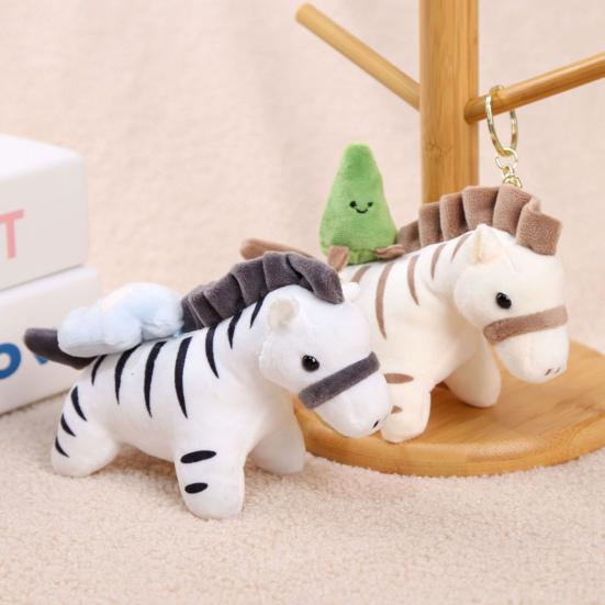 Плюшевый кулон-кукла, тип с вытягиванием, дизайн зебры, слона, пчелы, акулы, декоративный подвес в виде животного, украшение для кошелька