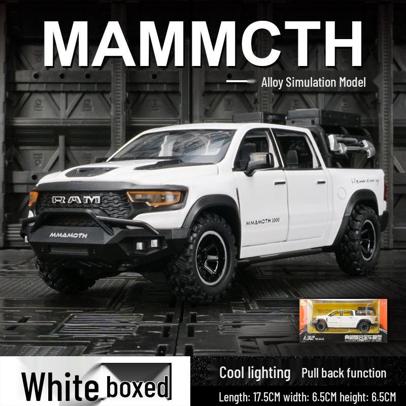 Zhongyuanxing 21024 Alloy Pull-back Off-road Pickup Toy with Sound and Light