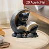 Очаровательное плоское акриловое украшение «Черный кот» - Идеальный подарок на день рождения и выпускной для украшения офисного стола