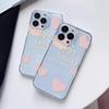 Розовый чехол-сердечко для iPhone 15 14 13 Pro max Чехол для Samsung 11 12 X XS XR 7 8 Plus Чехол Funda Coque Бампер Оболочка