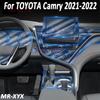 For TOYOTA Camry  2022 XV70 Car Dashboard Air Control Board Gear Panel Automotive Interior Protective Film Protect Sticker
