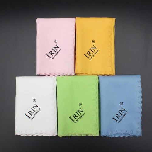 5-Piece Ultra-Fine Fiber Cleaning Cloth Set, Double-Sided, for Instrument Maintenance, Guitar, Piano, and Violin, Lens and Eyeglass Cleaning, LCD Scre