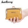 Женский кошелек Baellerry из искусственной кожи, короткий, с множеством отделений для карт, кошелек для монет на молнии, держатель для карт со шнурком, мини-клатч