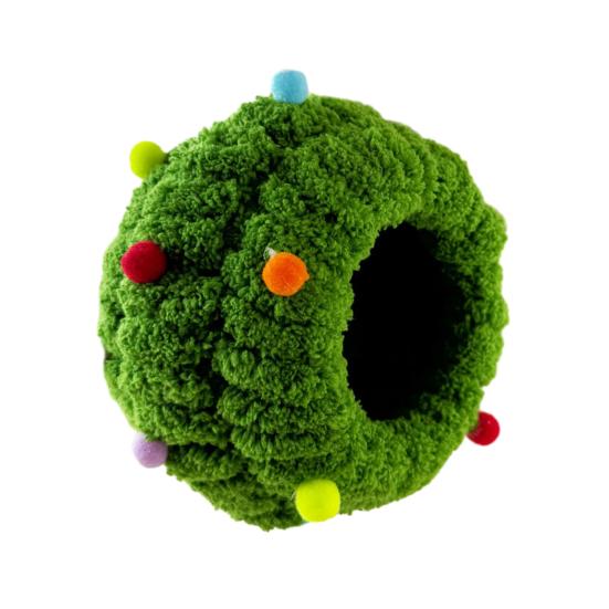 Плюшевое гнездо для птиц Мягкий круглый домик для птиц с ушками Уютное теплое гнездо-укрытие для попугая Пушистая пещера-гнездо для неразлучника конура волнистого попугайчика кореллы