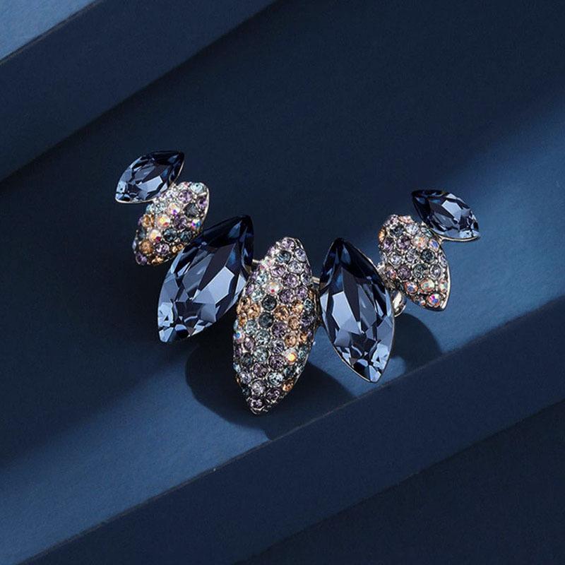 Брошь-застежка с антибликовым покрытием, Женская роскошь премиум-класса, Нишевый дизайн, Изысканная и индивидуальная брошь, Полностью бриллиантовая булавка