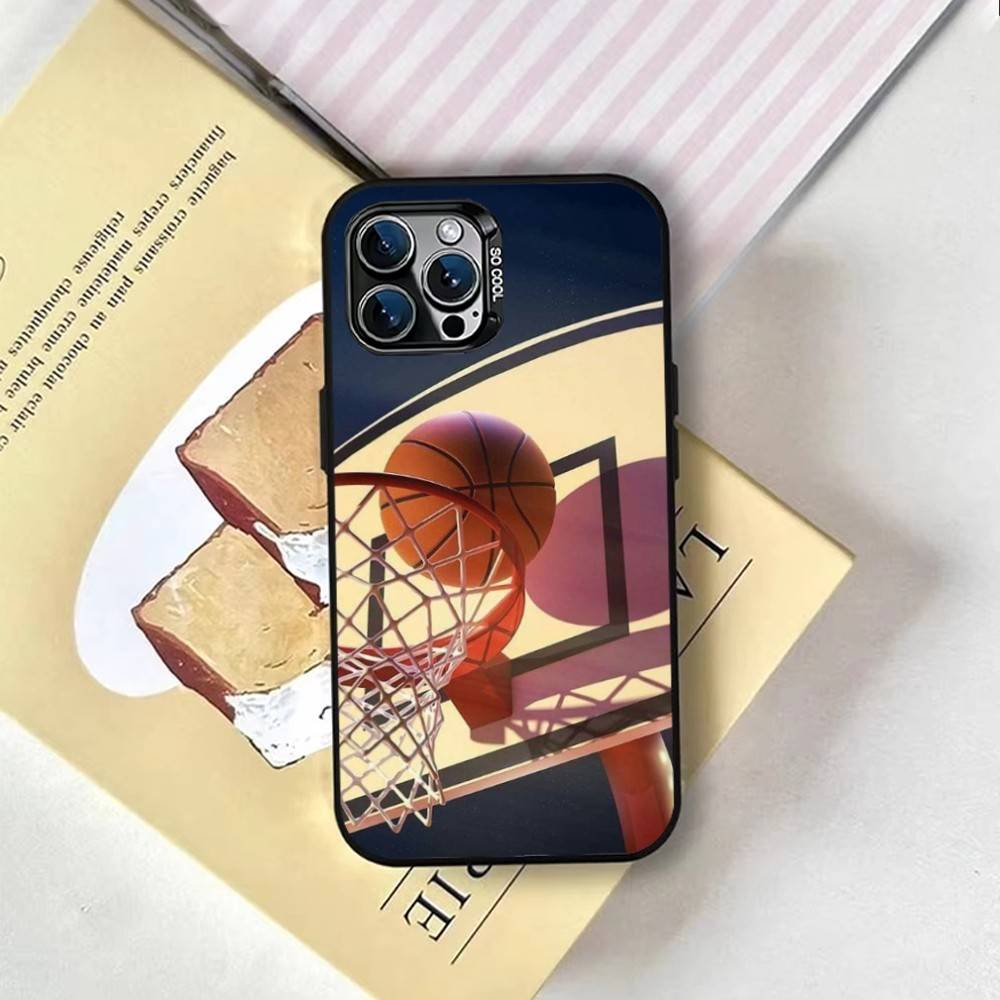 Спортивный стиль Баскетбол Чехол для телефона Для iPhone 17,16,15,14,13,12,11 Plus,Pro Max,XS,Красочный Серебристый Чехол для телефона Funda Cover