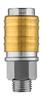 Quick connector for compressor with 1/4" external thread