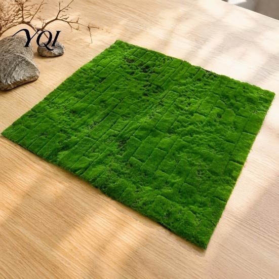 Greenery for Micro Landscape Fake Moss Mat, Realistic Artificial Faux Green Grass, 39" x Terrarium Natural Looking Turf Crafts, DIY Fairy Garden,