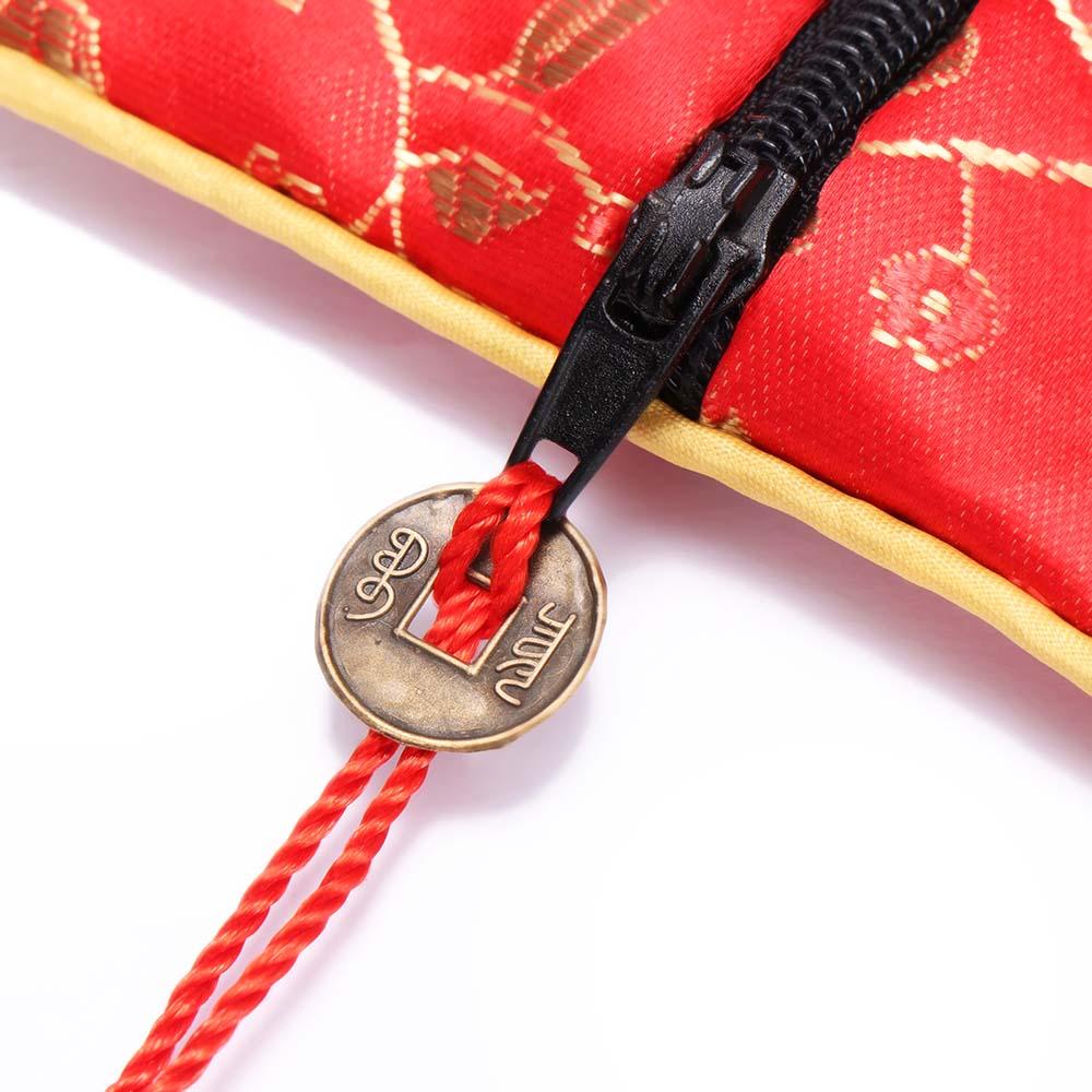 Plate Jewelry Packaging Fabric Beads Tassel Quartet Zipper Handbags Jewelery Bag Wallet Tips Bag