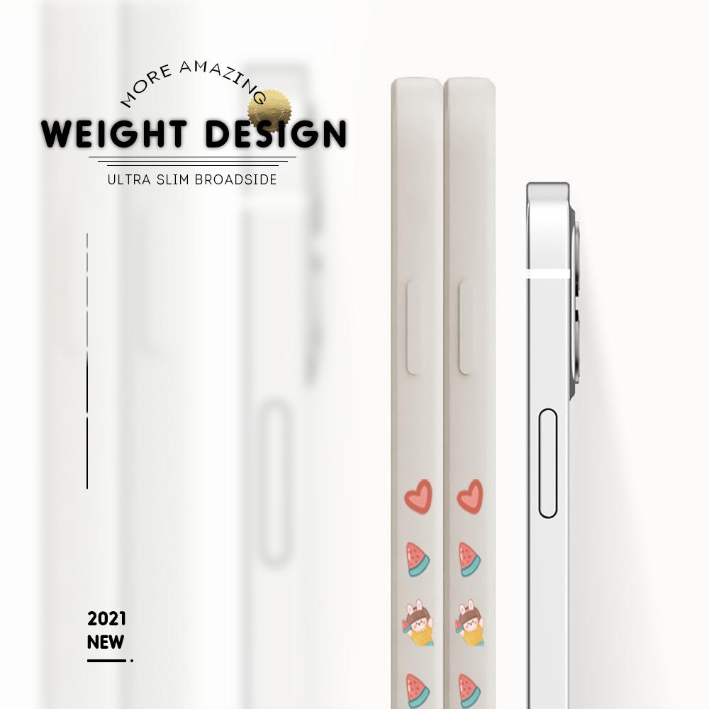 Чехол для телефона с мультяшным красочным узором и квадратным жидким силиконом TPU с полным покрытием для камеры, противоударный защитный чехол для OPPO Reno Realme